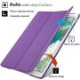 New iPad 9.7-inch 2018 2017 Case, ROARTZ Purple Slim-Fit Smart Rubber Folio Case Hard Cover Light-Weight Wake Sleep for Apple iPad 5th 6th Generation Retina Model A1893 A1954 A1822 A1823