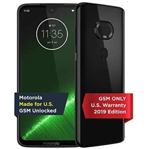 Moto G7 Plus | Unlocked | Made for US by Motorola | 4/64GB | 16MP Camera | 2019 | Black
