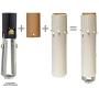 Royal Designs 4 Inch Candle Drip Sleeves Chandelier Socket Covers with Paper Insulation, White, Set of 6