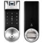 NGTeco Smart Lock,Fingerprint Keyless Entry Door Lock Deadbolt Bluetooth Biometric Electronic with Touchscreen Keypad Auto Lock APP Control with Cards Keys for Rental House Garage, No Drilling