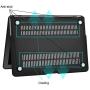 Laptop Hard Case MacBook Air 13 inch Case A1369 A1466 Composition Notebook Cover (Old Version 2010-2017) with Silicone Keyboard Cover and Dust Brush-Notebook-Black