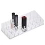 UNIS Clear Acrylic Lipstick Holder 24 Compartment Display Case Makeup Organizer Storage