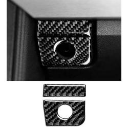 Interior Carbon Fiber Car Storage Box Panel Trim Sticker Styling,Black