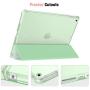 Fintie Case with Pencil Holder for New iPad 8th Gen (2020) / 7th Generation (2019) 10.2 Inch - Slim Shell Cover with Translucent Frosted Stand Hard Back, Supports Auto Wake/Sleep, Green