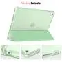 Fintie Case with Pencil Holder for New iPad 8th Gen (2020) / 7th Generation (2019) 10.2 Inch - Slim Shell Cover with Translucent Frosted Stand Hard Back, Supports Auto Wake/Sleep, Green