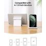 UGREEN Cell Phone Stand Holder Mobile Phone Dock Compatible for iPhone 12 Pro Max 11 SE XS XR 8 Plus 6 7 Samsung Galaxy Note20 S20 S10 S9 S8 Android Smartphone Holder Desk Adjustable Foldable White