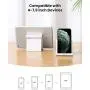 UGREEN Cell Phone Stand Holder Mobile Phone Dock Compatible for iPhone 12 Pro Max 11 SE XS XR 8 Plus 6 7 Samsung Galaxy Note20 S20 S10 S9 S8 Android Smartphone Holder Desk Adjustable Foldable White