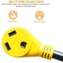 Epicord RV Adapter Power Cord 50AMP Male to 30AMP Female Camper Connector Heavy Duty Electrical Dogbone,12 Inch