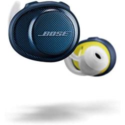 Bose SoundSport Free, True Wireless Earbuds, (Sweatproof Bluetooth Headphones for Workouts and Sports), Midnight Blue / Citron