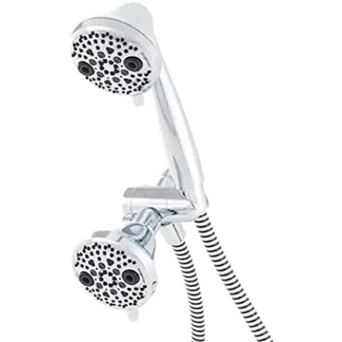Oxygenics PowerMassage Combo 2 GPM Multi-Function Hand Shower Package with Hose, Chrome