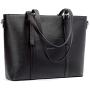 BROMEN Women Briefcase 15.6 inch Laptop Tote Bag Vintage Leather Handbags Shoulder Work Purses