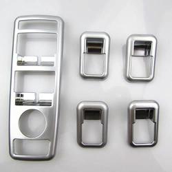 Angelguoguo Car Door Window Glasses Lifter Button Decoration Frame Trim Stickers for Mercedes Benz A C B E GLK ML GL G500 GLA Class
