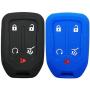 2X Coolbestda 5Button Smart Key Fob Cover Remote Keyless Entry Wallet Bag for GMC Acadia Terrain Yukon Chevrolet Suburban Tahoe HYQ1AA 13584502 1551A-AA