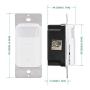 ECOELER 3 Way Motion Sensor Light Switch, Neutral Wire Required, Sensing Switch for Indoor Use, UL Title24 FCC Approved Motion Activated Switch