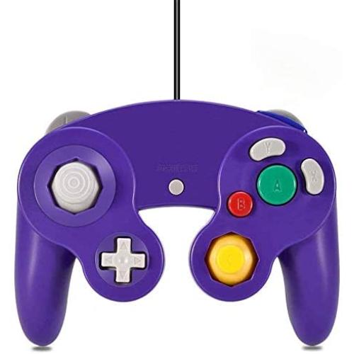Gamecube Controller, Classic Wired Controller for Wii Nintendo Gamecube (Purple)