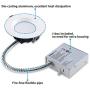 TORCHSTAR 4 Inch LED Slim Recessed Lighting with Junction Box, 12W(90W Eqv.), Dimmable Airtight Downlight, IC Rated, 5000K Daylight, ETL & Energy Star Listed, 5 Years Warranty, Pack of 6