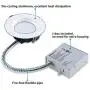TORCHSTAR 4 Inch LED Slim Recessed Lighting with Junction Box, 12W(90W Eqv.), Dimmable Airtight Downlight, IC Rated, 5000K Daylight, ETL & Energy Star Listed, 5 Years Warranty, Pack of 4