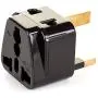 OREI 2 in 1 USA to UK/Hong Kong Adapter Plug (Type G) - 2 Pack, Black