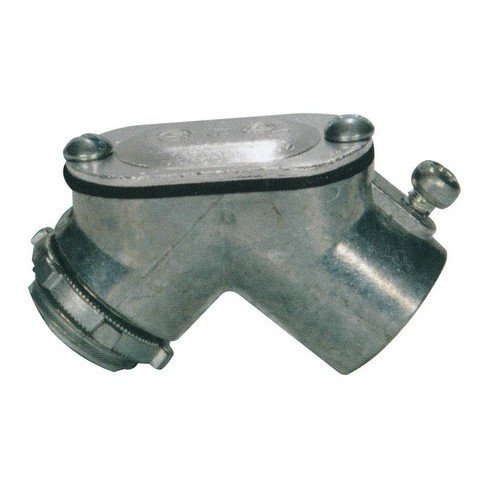 Morris Products 15033 EMT to Box Set Screw Pulling Elbow, Zinc Die Cast, 1-1/4'' Trade Size