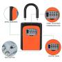 Key Lock Box, 4 Digit Combination Lock Box with Code for Spare House Keys Outdoor and Indoor, Weatherproof Security Key Holder, Holds up to 5 Keys