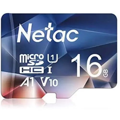 Netac microSDHC Card, Micro SD Card - UHS-I, 90MB/s, 600X, U1, C10, V10, A1, FAT32, High Speed TF Card - P500 (16GB)