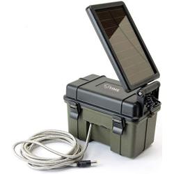 12-Volt Battery Box with 2-Watt Solar Panel