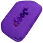 Qty(2) Alegender Black Purple Slilicone 3-Buttons Flip Key Fob Cover Case Holder Remote Skin Protector Fit for 2018 2019 Jeep Wrangler JL