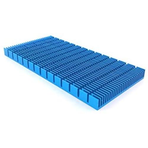 Aluminum Heat Sink 150 x 74 x10 mm/5.9 x 2.91 x 0.39 inch Heatsinks Module Cooler Fin Heat Board Cooling for Amplifier Transistor Semiconductor Devices Blue (2Pcs)