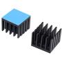 20pcs Aluminum Heatsink 20x20x16mm / 0.79x0.79x0.63 inches with Thermal Conductive Adhesive Tape for Electronic Chip MOS IC Diode Triode Cooling Heat Dissipation