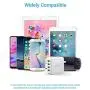 iClever USB Wall Charger, 40W 8A 4-Port Charging Station with Foldable Plug, USB Power Adapter for iPhone 11 Pro Xs/XS Max/XR/X/8/7,iPad Pro/Air 2/Mini 4/3, Galaxy/Note/Edge, LG, Nexus, HTC, and More iClever USB Wall Charger, 40W 8A 4-Port Charging Station with Foldable Plug, USB Power Adapter for iPhone 11 Pro Xs/XS Max/XR/X/8/7,iPad Pro/Air 2/Mini 4/3, Galaxy/Note/Edge, LG, Nexus, HTC, and More