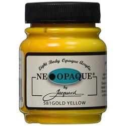 Jacquard Products 2-1/4-Ounce Neopaque Acrylic Paint, Gold Yellow