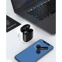 Lasuney IPX7 Waterproof Bluetooth Earbuds, True Wireless Earbuds, 35H Cyclic Playtime Headphones with Charging Case and mic for iPhone Android, in-Ear Stereo Earphones Headset for Sport - Black