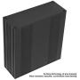 Split Aluminum Box - Black Aluminum Printed Circuit Board Box Split Type DIY Electronic Project Enclosure Case