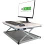 CHANGEdesk MINI small standing desk converter simple affordable adjustable height desktop riser for laptops single computer monitors portable compact lightweight ergonomic sit stand up tabletop stand