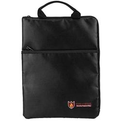 Portable Fireproof Briefcase Waterproof Document Bag Safe Protection Storage Organizer for Computer Jewelry Money Passport