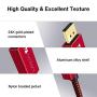 DisplayPort Cable 3.3ft/Red, iVANKY DP Cable, [4K@60Hz, 2K@165Hz, 2K@144Hz], Nylon Braided High Speed DisplayPort 1.2 Cable, Compatible with PC, Laptop, TV