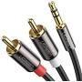 UGREEN 3.5mm to 2RCA Audio Auxiliary Adapter Stereo Splitter Cable AUX RCA Y Cord for Smartphone Speakers Tablet HDTV MP3 Player 6FT UGREEN 3.5mm to 2RCA Audio Auxiliary Adapter Stereo Splitter Cable AUX RCA Y Cord for Smartphone Speakers Tablet HDTV MP3 Player 6FT