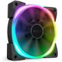 NZXT AER RGB 2 - HF-28120-B1 - 120mm - Advanced Lighting Customizations - Winglet Tips - Fluid Dynamic Bearing - LED RGB PWM Fan for Hue 2 - Single (HUE2 Lighting Controller Not Included)