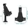Mount-It! Secure Universal Tablet POS Kiosk with Wall Bracket Add-on | Locking Tablet Stand with Adjustable Clamp for iPad 7, iPad Mini, Samsung Galaxy Tab, Surface Go & 7.9''- 10.5'' Tablets - MI-3784