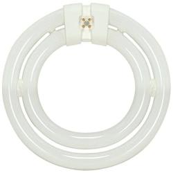 Satco S6596 3000K 55-Watt 4 Pin T9 2C Circline Lamp, Soft White