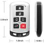 KRSCT Keyless Key Fob Fits Toyota Sienna 2011-2019 Entry Remote 6-Button (HYQ14ADR) Replaces Key Replacement P/N 89904-08010
