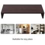 WUDENHOM Monitor Stand Riser, Wood Sturdy Desktop TV Laptop Computer Printer Stand Keyboard Storsge Desk Shelf Organizer Risers for Office School Home(Dark Brown)