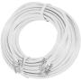 15 Feet Telephone Extension Cord Cable Line Wire, White RJ-11 by True Decor