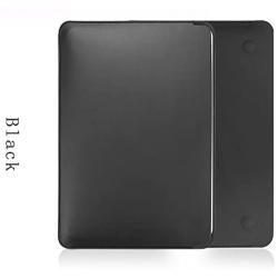 PINHEN Laptop Sleeve Compatible for MacBook Air 13 Inch 2018 2019 - Premium PU Leather Protective Case for MacBook Air 13 A1932 /MacBook Pro 13 A1989 A2159 (Black)