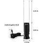 HIDB Portable TV Antenna, 50 Miles Range for Free-to-air HDTV Channels，Stickiness Base for Easy Placement Both Suitable for Home Car Antenna tv Digital hd Indoor Outdoor