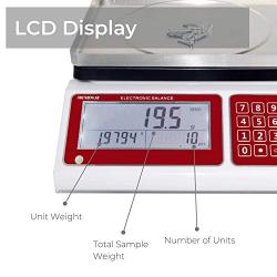 American Fristaden Lab Industrial Counting Scale | Digital Balance for Counting Parts and Coins with 30kg Capacity & 0.5g Accuracy | Electronic Gram Scale | 1YR Warranty