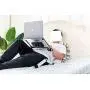 Ergonomic Portable Laptop Stand Table Desk Foldable Lap Tray for Bed Sofa Fully Adjustable Height and Angle Laptop Riser with USB Fans for Work from Home or Travel(Silver)