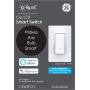 C by GE 3-Wire On/Off Paddle Style Smart Switch, Alexa and Google Home Compatible Without Hub, Smart Switch No Neutral Required, Bluetooth/WiFi Switch, Single-Pole/3-Way Smart Switch, White, 1-Pack