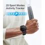 Smart Watch for Women Men,Fitness Tracker with Heart Rate,Blood Pressure,Blood Oxygen,IP67 Waterproof Pedometer Smartwatch with Sleep Tracker,Steps,Music,Weather Forecast for Android iPhone(Black)