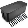 Cable Management Box Hide Wires and Surge Protector Box, Wire Organizer for Home and Office, Cable Box- Cable Organizer Box - Cord Box - Cable Hider Box - Power Strip Box - Computer Cable Management